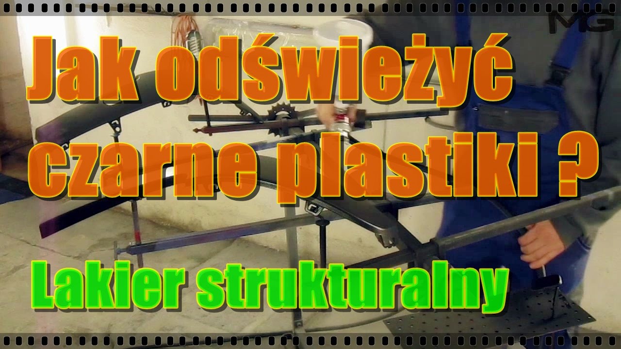 Jak odświeżyć czarne plastiki - lakier strukturalny
