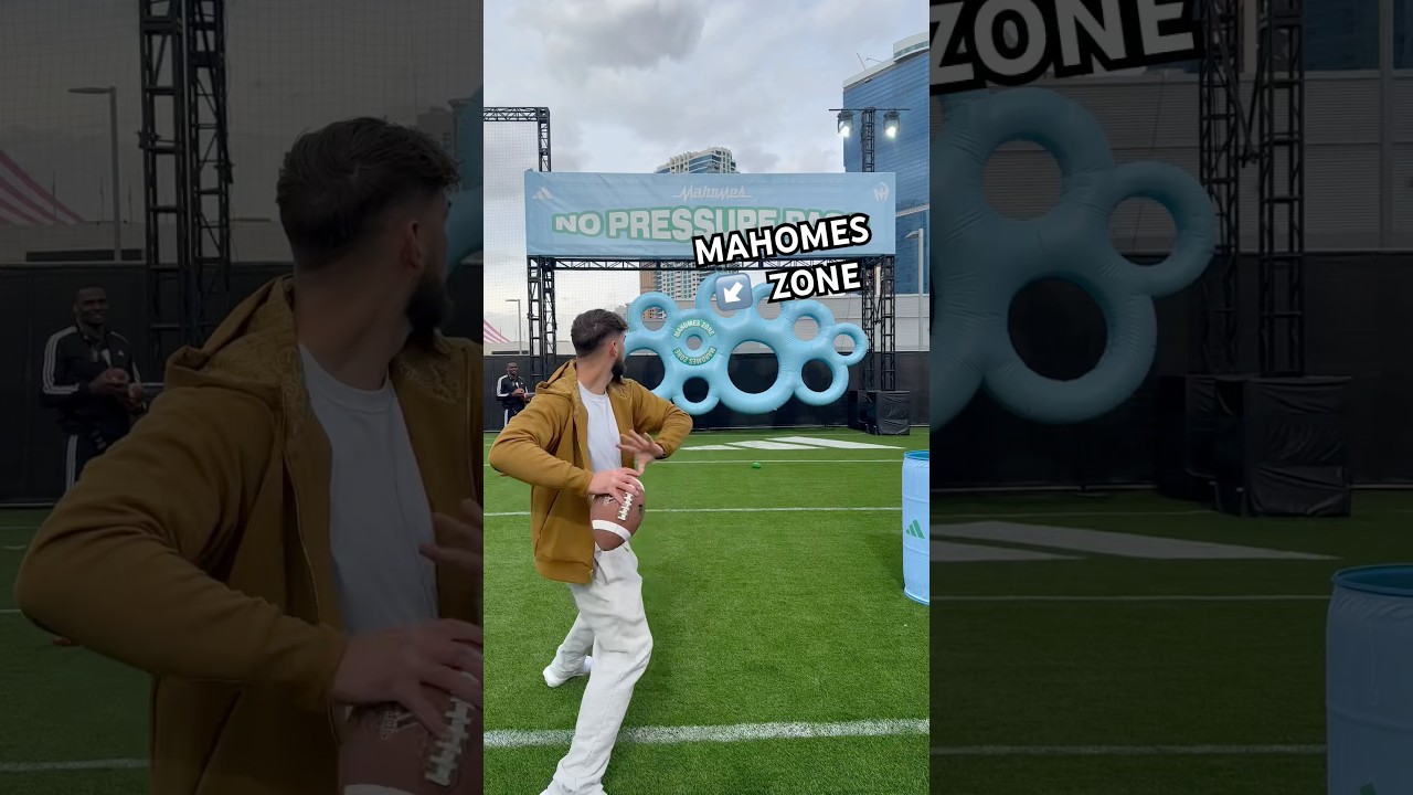Are you accurate enough to hit this? 👀🏈 #qb #football