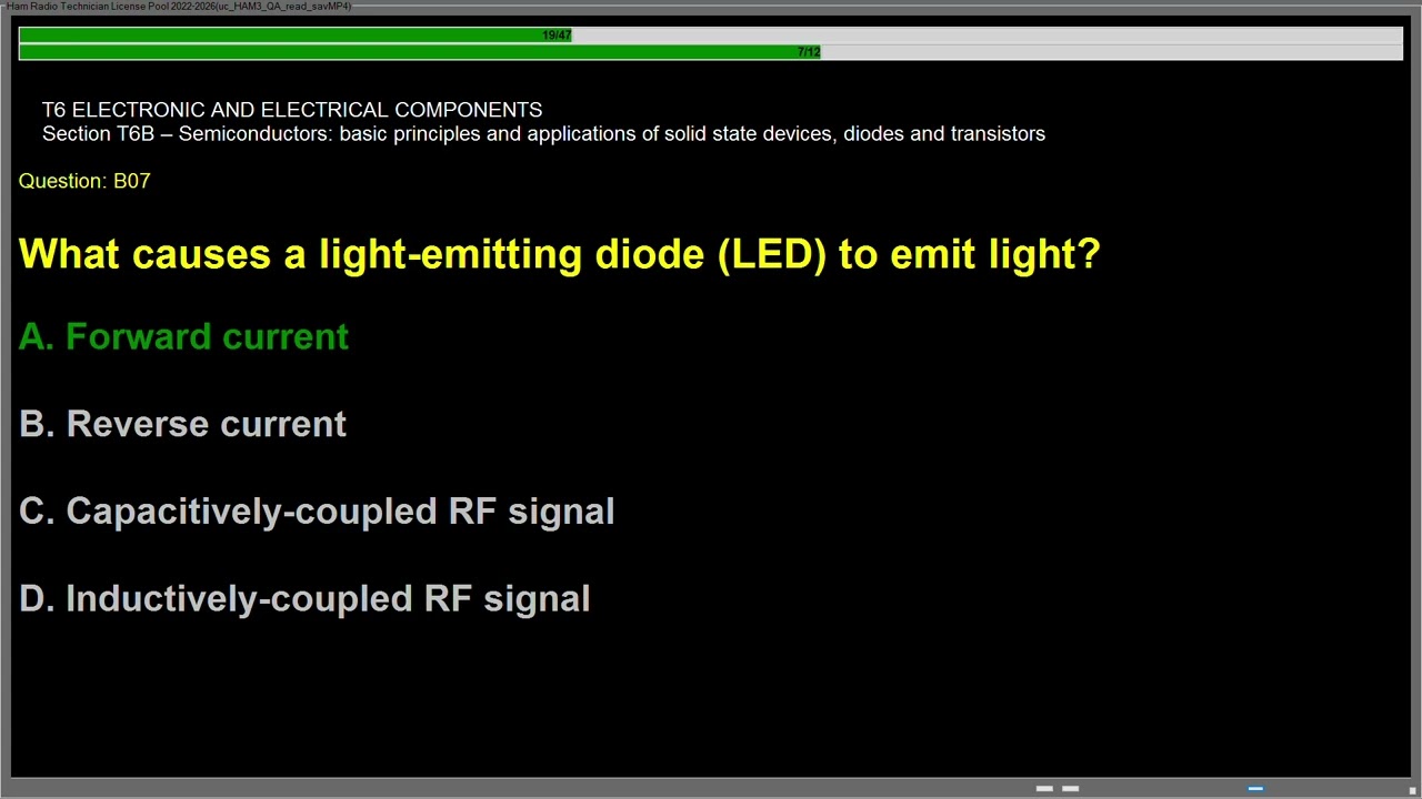 Ham Radio Technician license exam SUB ELEMENT T6 ELECTRONIC AND ELECTRICAL COMPONENTS #hamradioexam