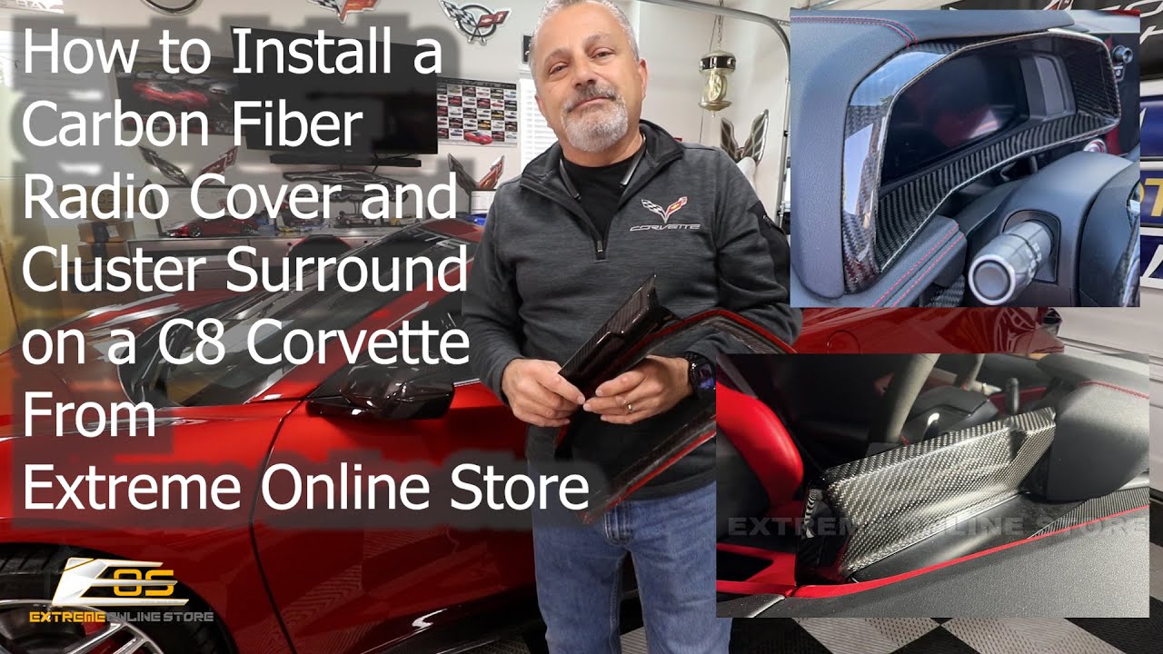 How to Install a Carbon Fiber Radio Cover and Cluster Surround on a C8 Corvette