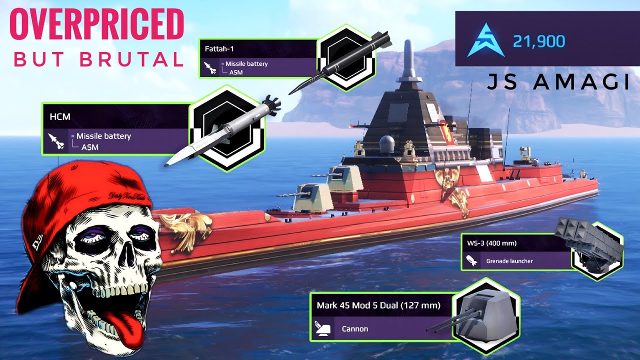 JS Amagi - Brutal But 21K/Artcoin Very Overpriced 💸 Not Justified 🔥 - Modern Warships 
