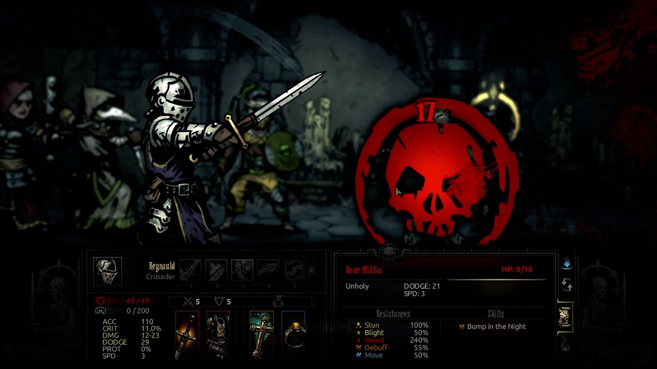 The Necromancer Lord Goes Bye-Bye - Darkest Dungeon Ruins Champion Dungeon Boss Necromancer Lord