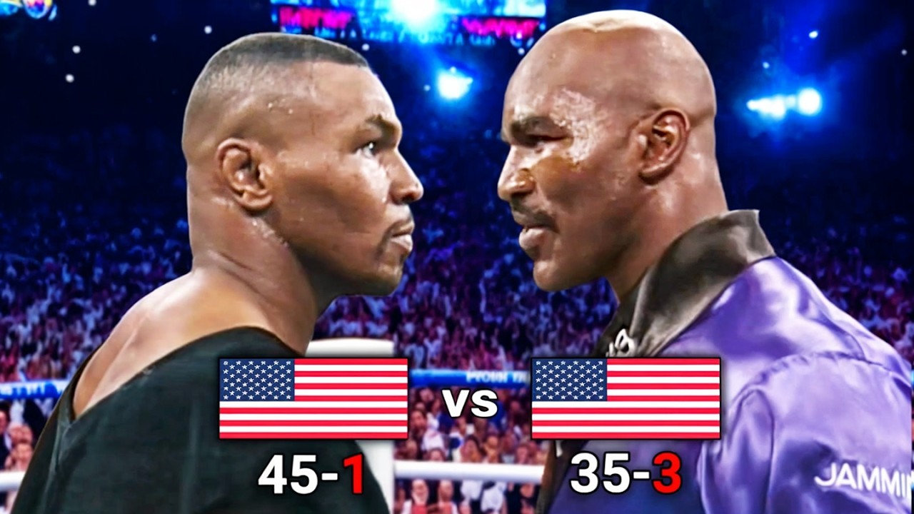 Mike Tyson (USA) vs Evander Holyfield (USA) | TKO, Boxing Fight Highlights HD