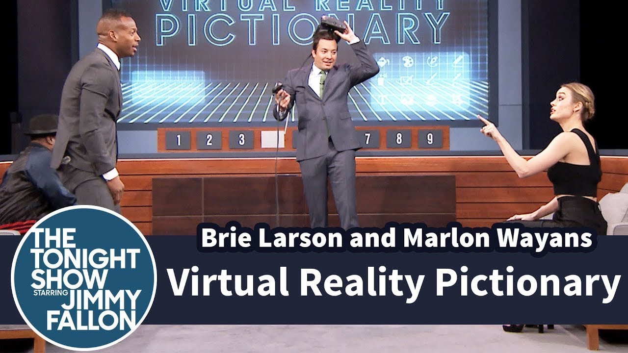 Virtual Reality Pictionary with Brie Larson and Marlon Wayans