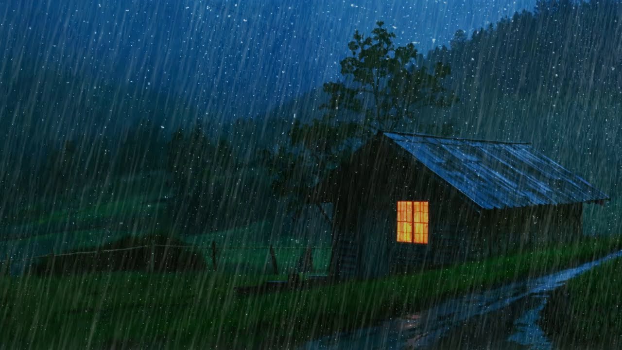 Drift Off Quickly 🌧️ Stress-Free Nights 💤 Rain Sounds for Instant Calm and Rest Tonight 😴