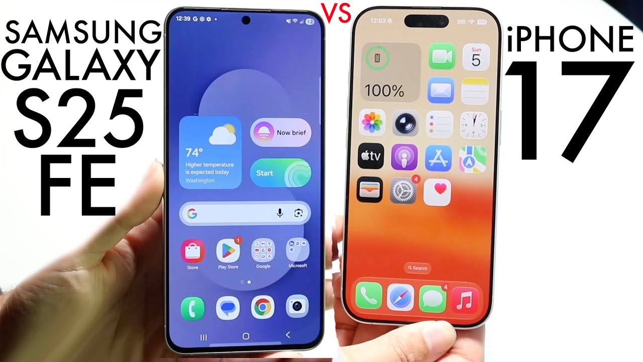 iPhone 17 против Samsung Galaxy S25 FE! (Сравнение) (Обзор)