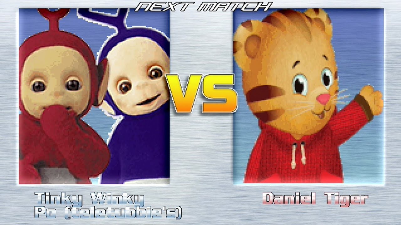 M.U.G.E.N BATTLES | Tinky Winky/Po vs Daniel Tiger | Teletubbies vs Daniel Tiger's Neighborhood