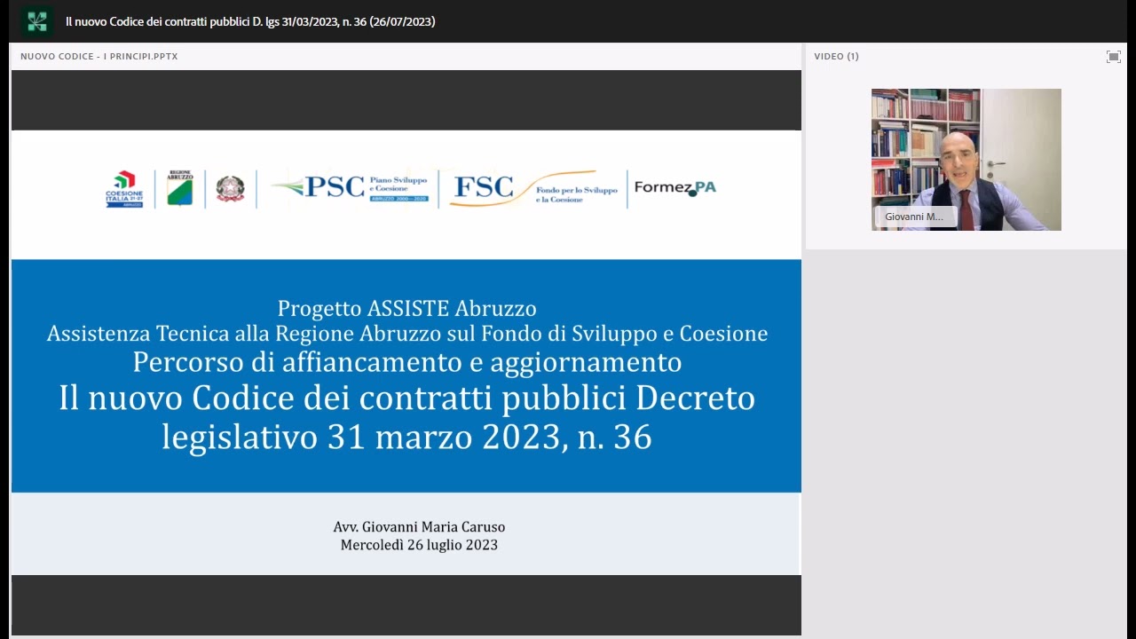 Il nuovo Codice dei contratti pubblici D  lgs 31 03 2023, n  36 26 07 2023