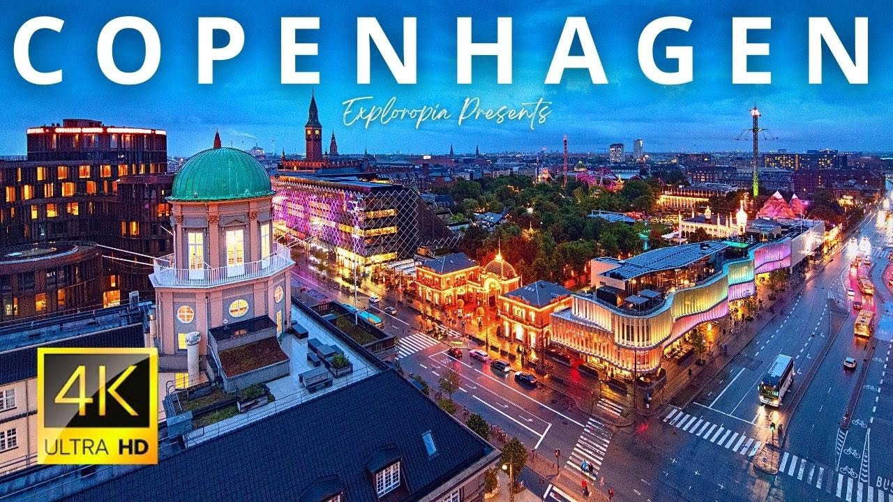 Copenhagen, Denmark 🇩🇰 in 4K ULTRA HD 60FPS Drone Video