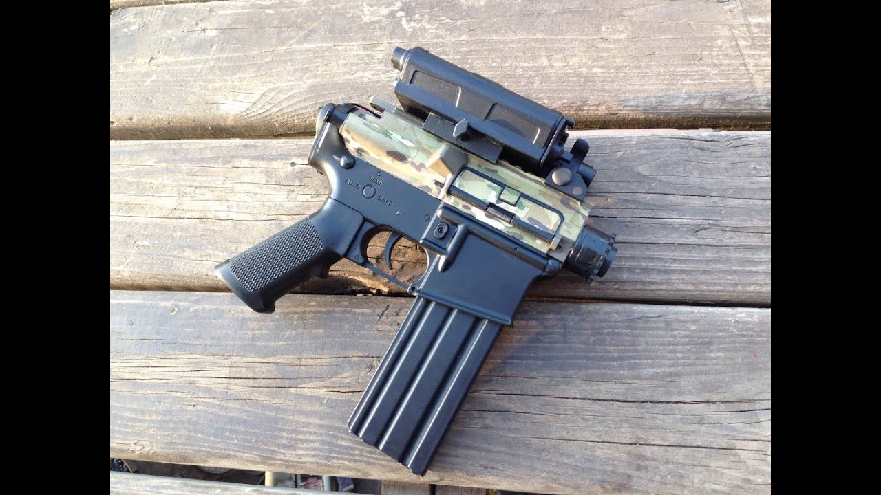 Самый короткий AEG AR стал ещё короче: переделка страйкбольного пистолета