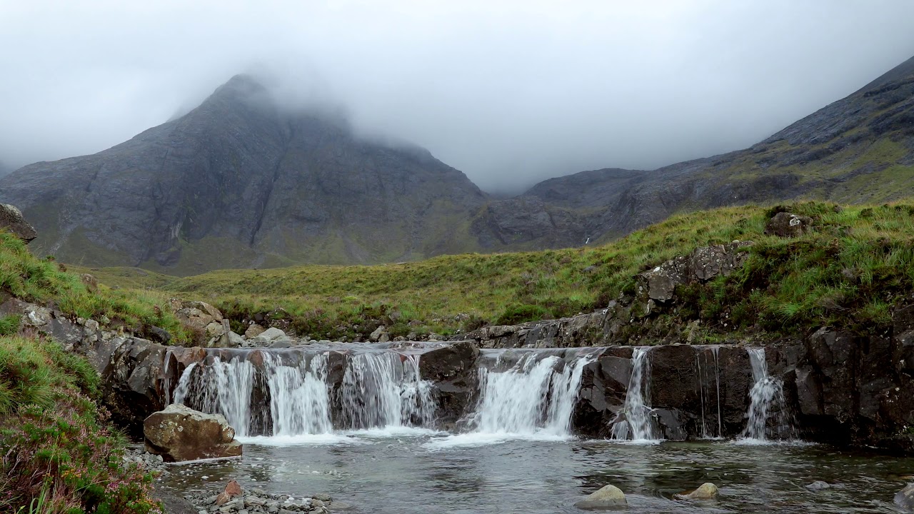 The Fairy Pools on the Isle of Skye (Relax 4K - No Music or Ads)
