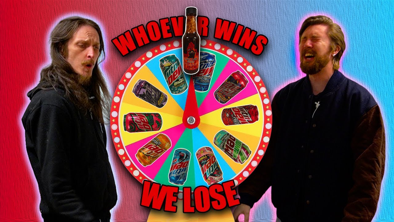 Hot sauce beer pong roulette, With Mountain Dew