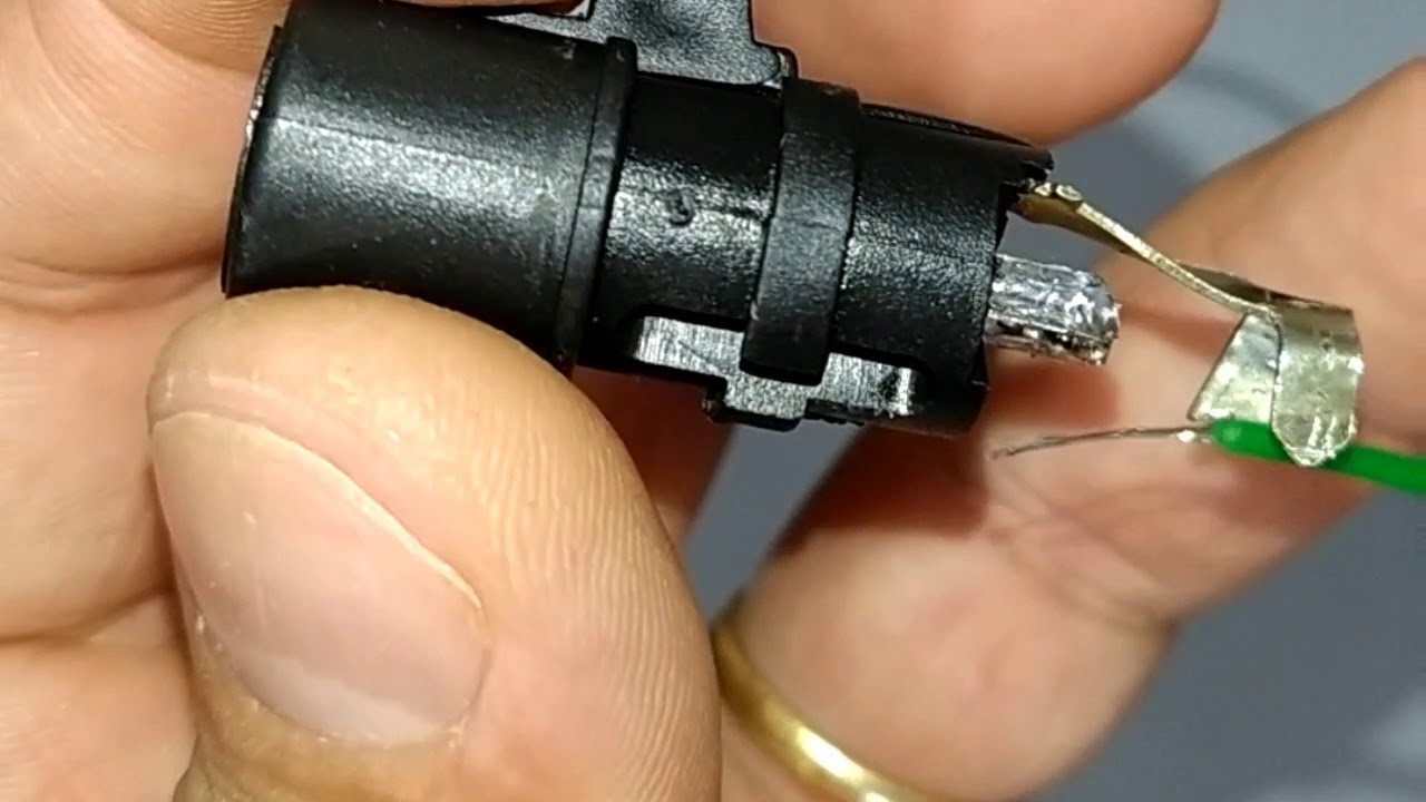 Conserto cabo microfone