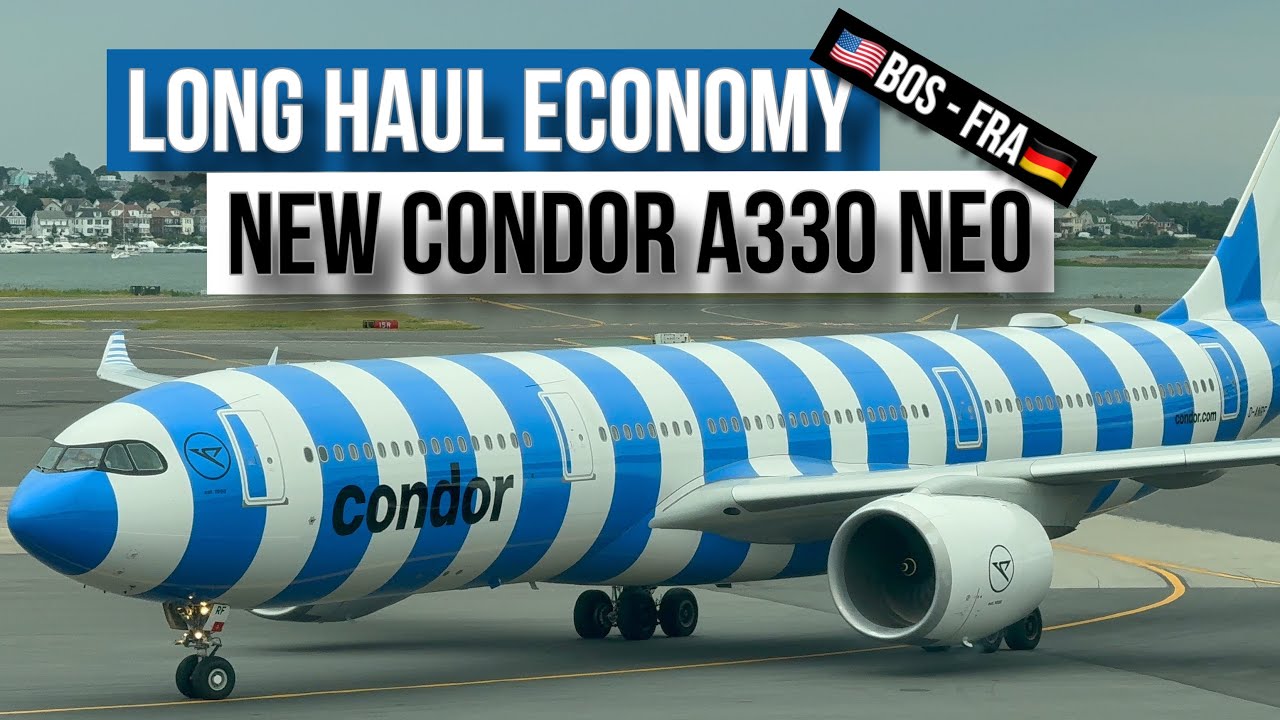 TRIP REPORT | Long Haul Economy on Condors NEW A330NEO | Boston - Frankfurt