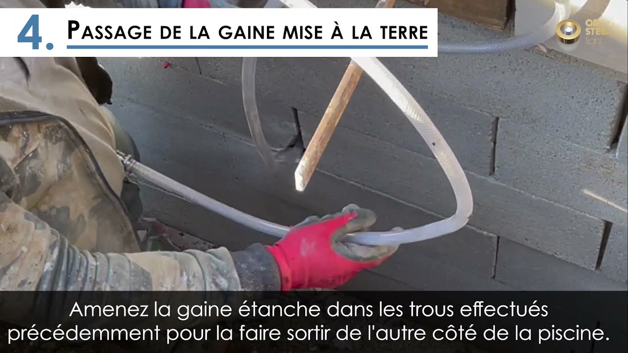 Tutoriel Projecteurs Aquatiques : mise en place du fourreau de scellement | ORSTEEL Light