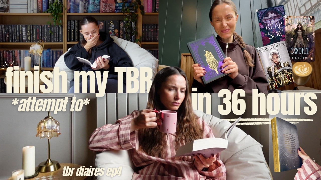 *пытаюсь* прочитать всё из списка на месяц за 36 часов | дневники tbr, эпизод 4 📖✨