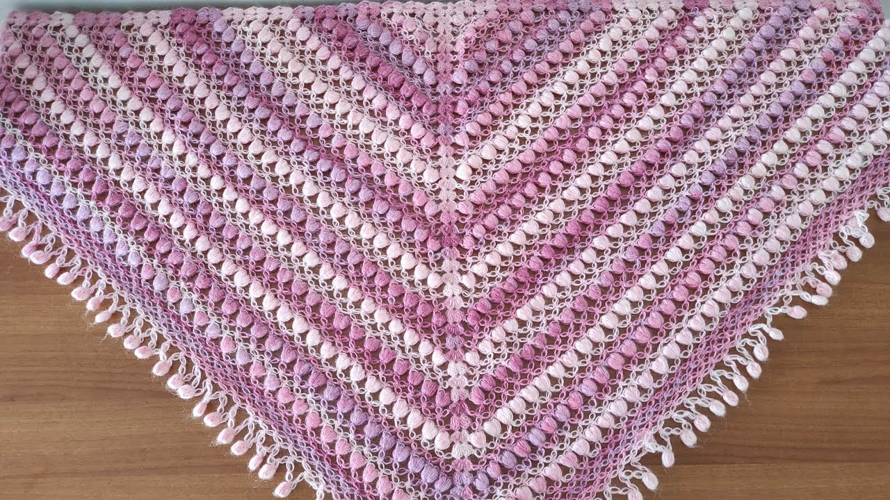 🌼 Triangle Shawl Crochet Tutorial | Easy Crochet Scarf for Beginners