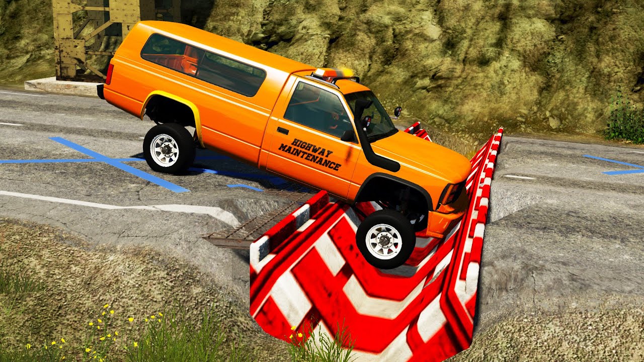 Cars vs Upside Down Speed Bumps #18 | BeamNG.DRIVE