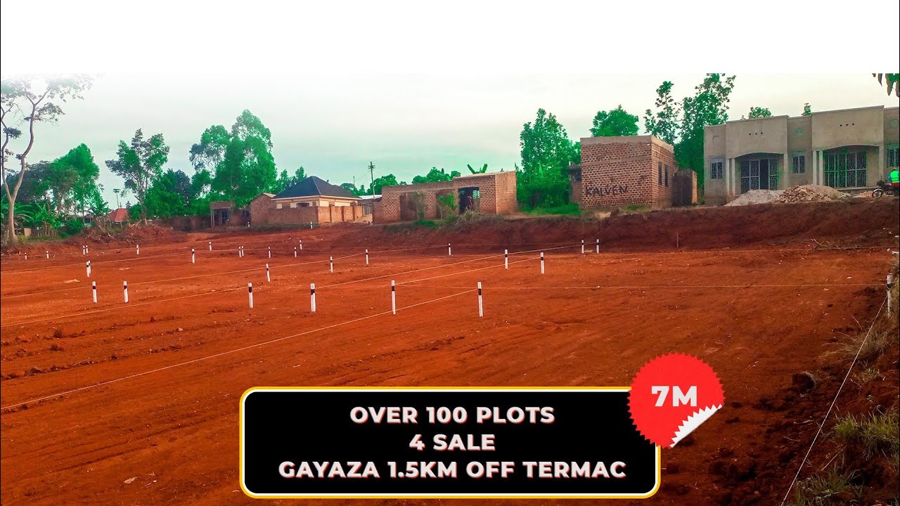 Cheap plots for sale in gayaza Kampala Uganda 7m and above