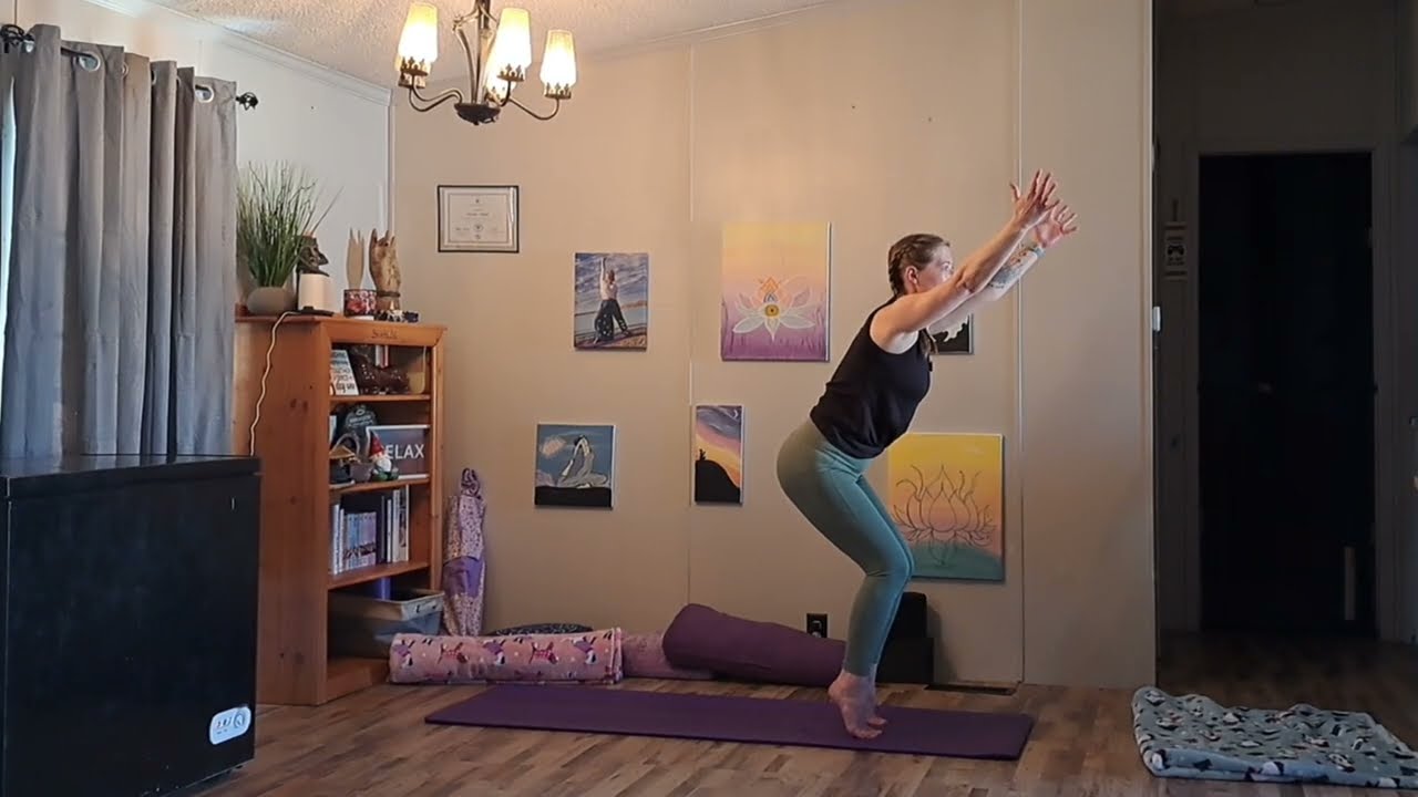 Yoga for Strength-5 min yoga practice-peacefulness yoga with Sharlee
