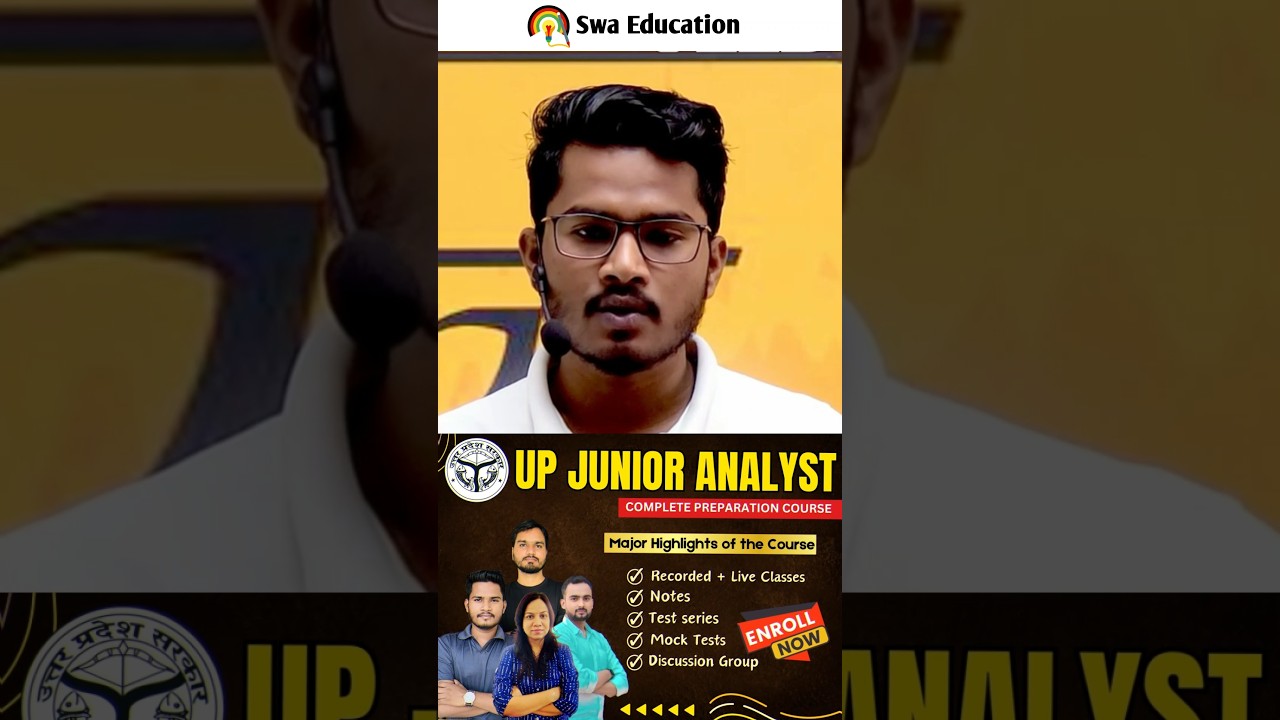 up junior Analyst course , UPSSSC junior Analyst food exam preparation