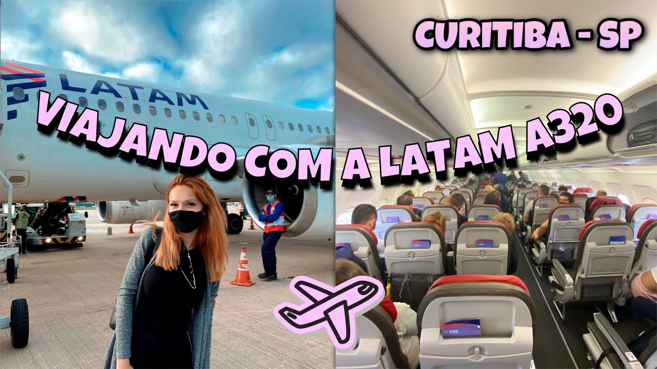 COMO É VIAJAR COM A LATAM DE CURITIBA A GUARULHOS | AIRBUS A320