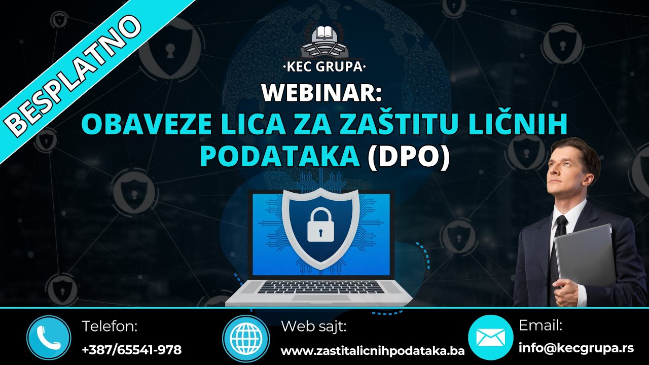 Besplatan webinar: Obaveze lica za zaštitu ličnih podataka DPO