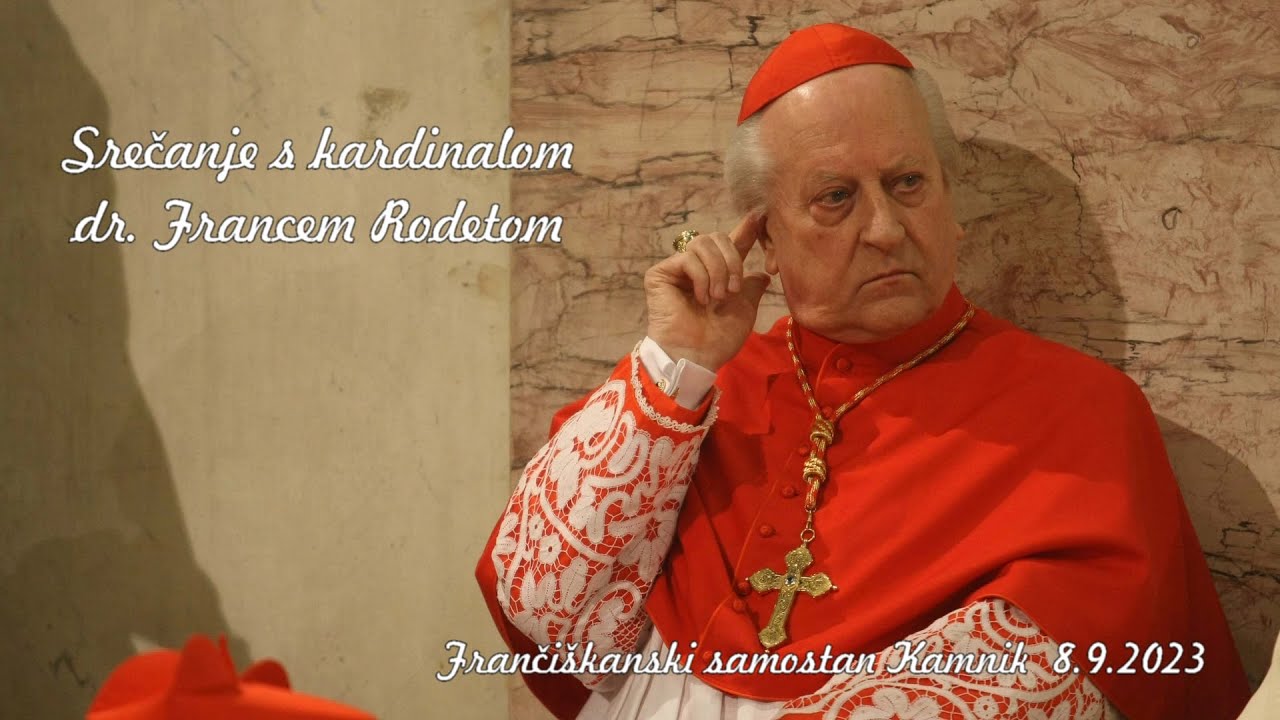 Pogovor s kardinalom dr. Francem Rodetom - frančiškanski samostan Kamnik 8.9.2023