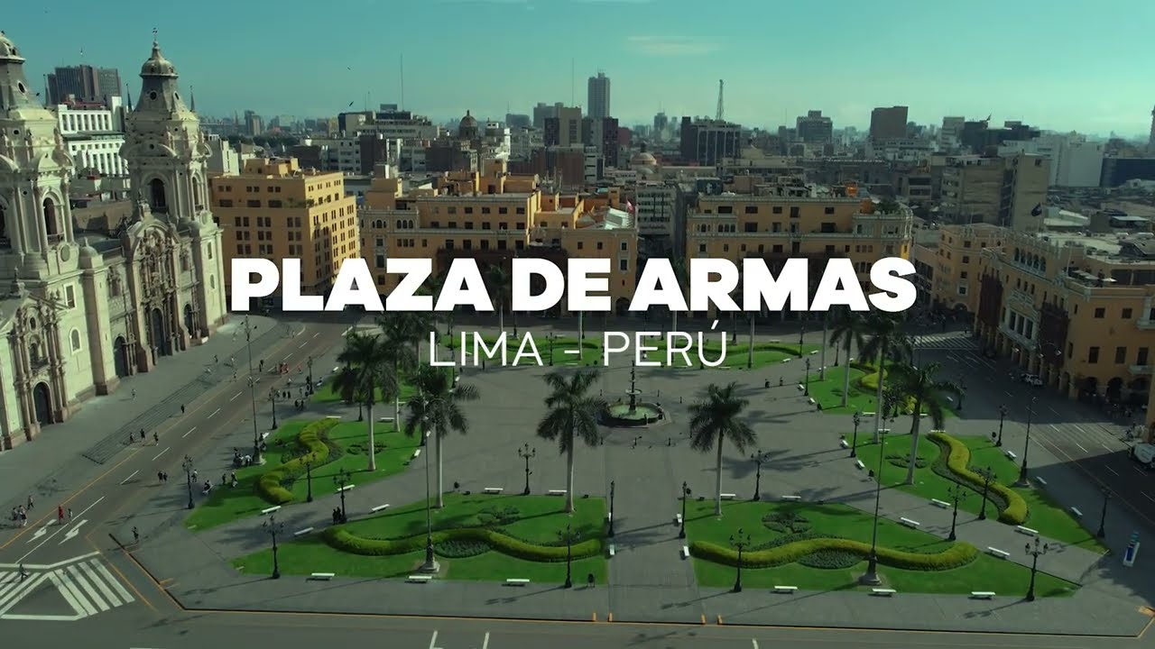 PLAZA DE ARMAS - LIMA | DRONE PERÚ 4k
