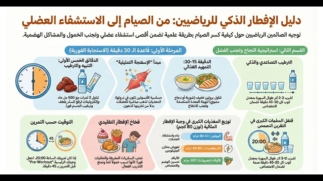 إفطار رمضان للرياضة: 10 ساعات للحصول على 90٪ من السعرات الحرارية – كيف تحسن السعر؟ 5/16