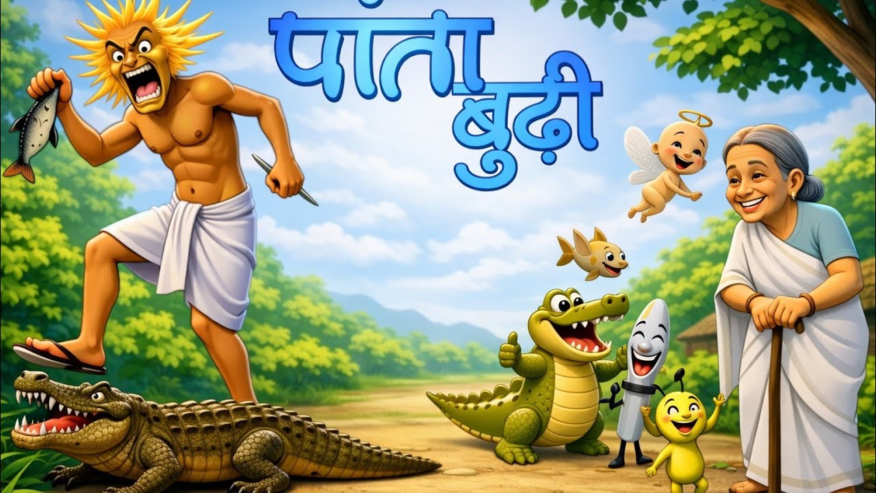 पांता बुढ़िया की कहानी | बच्चों की नैतिक कहानी | Hindi Cartoon | Story Book Hindi