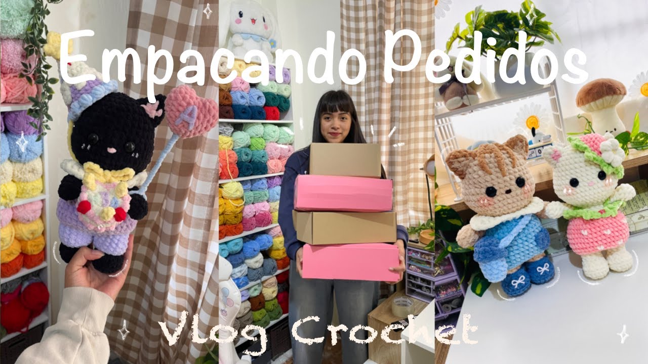 Empacando Pedidos de Amigurumis e Hilos | Vlog de Crochet Toeygurumi