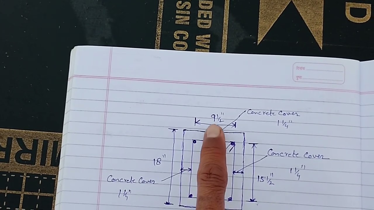 Slab beam ke ring(stirrups) ka size kaise nikaley(calculate) #buildingconstructionknowledge #ring 