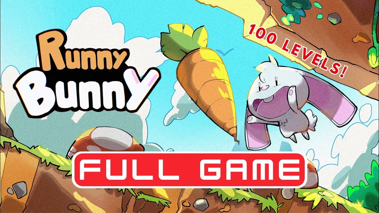 Runny Bunny - Full Game Walkthrough - All Achievements/Trophies (No Commentary)
