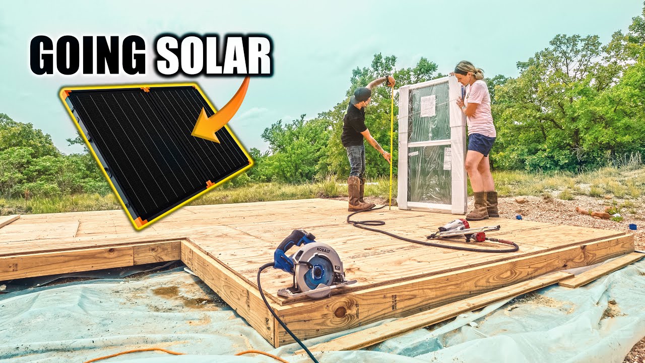 Couple Builds DIY Tiny House Build Off Grid / Solar / Self Reliance