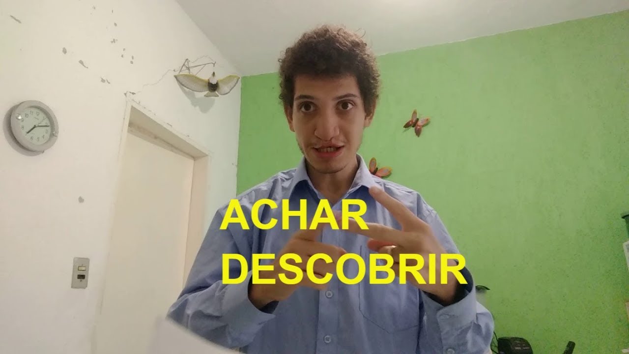 Sinal de ACHAR / DESCOBRIR em LIBRAS