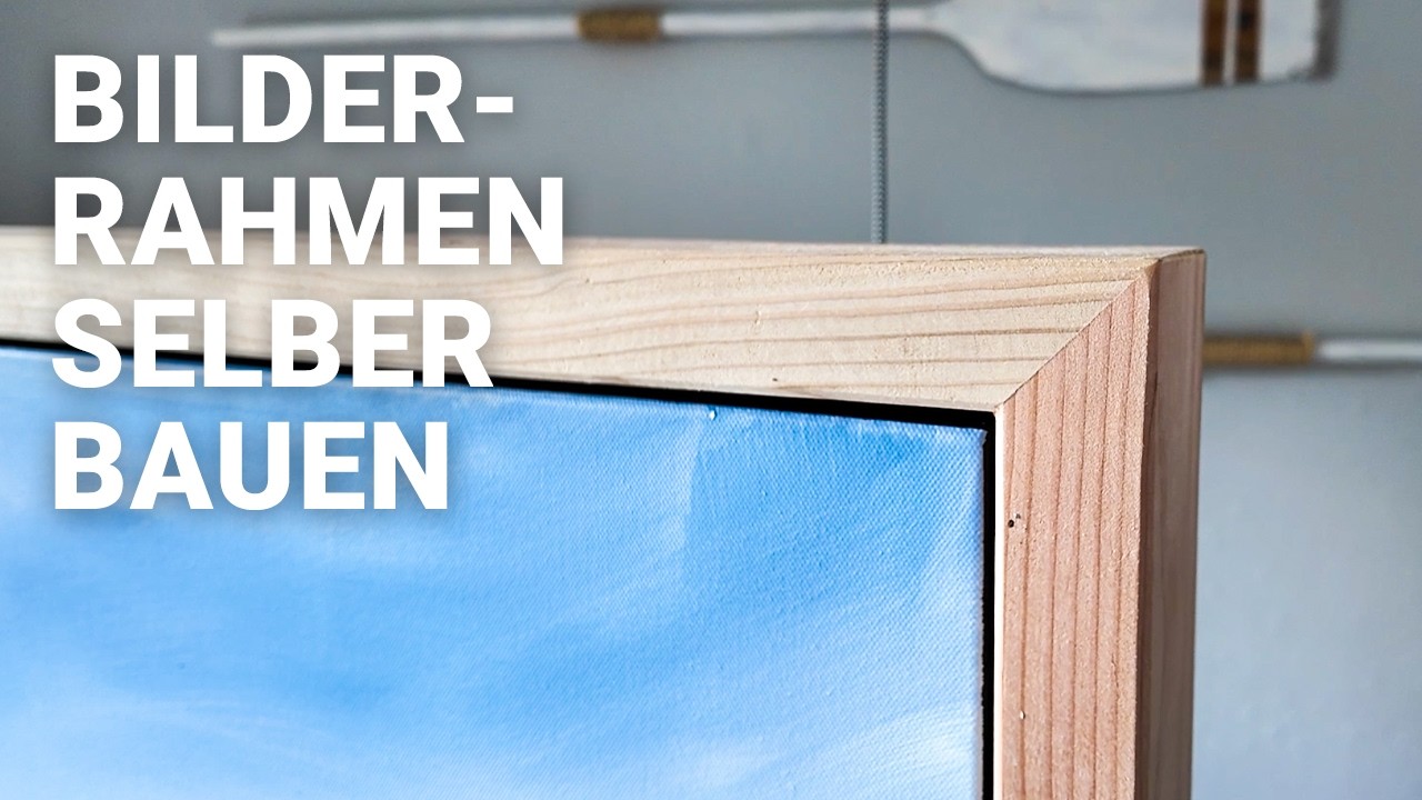Bilderrahmen selber machen (auch für große Leinwände)