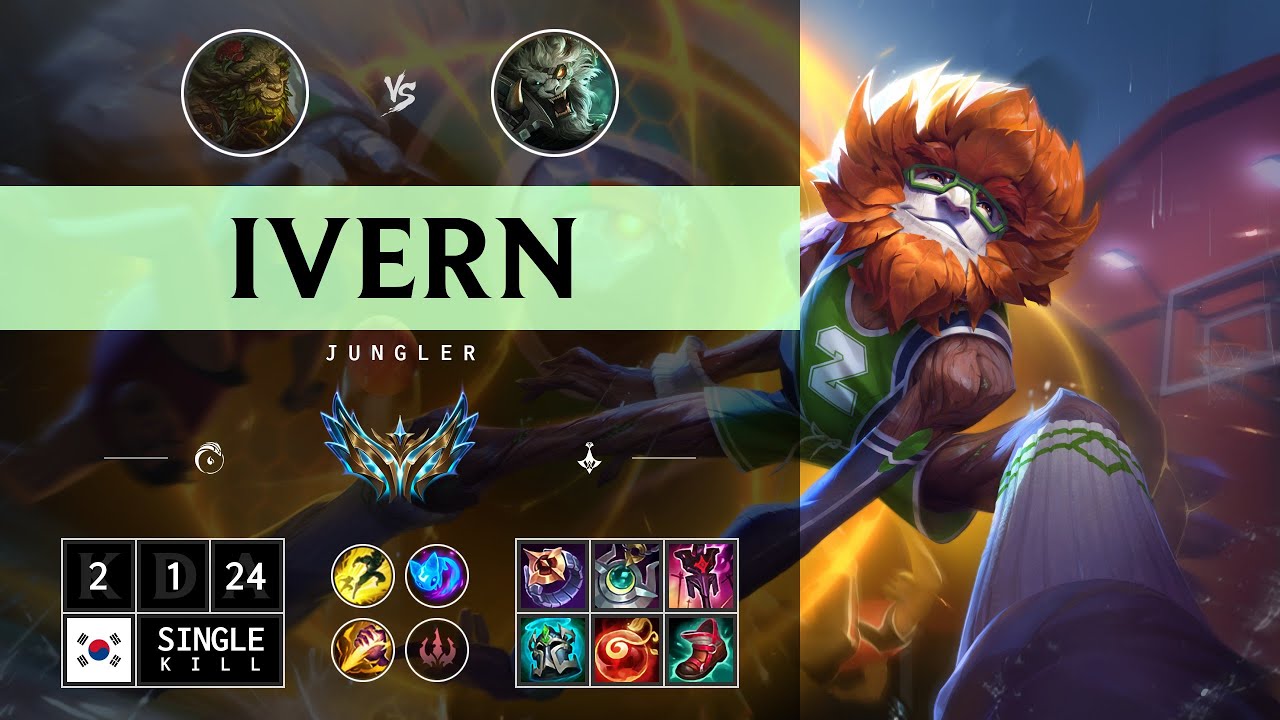 Ivern Jungle vs Rengar - KR Challenger Patch 14.12