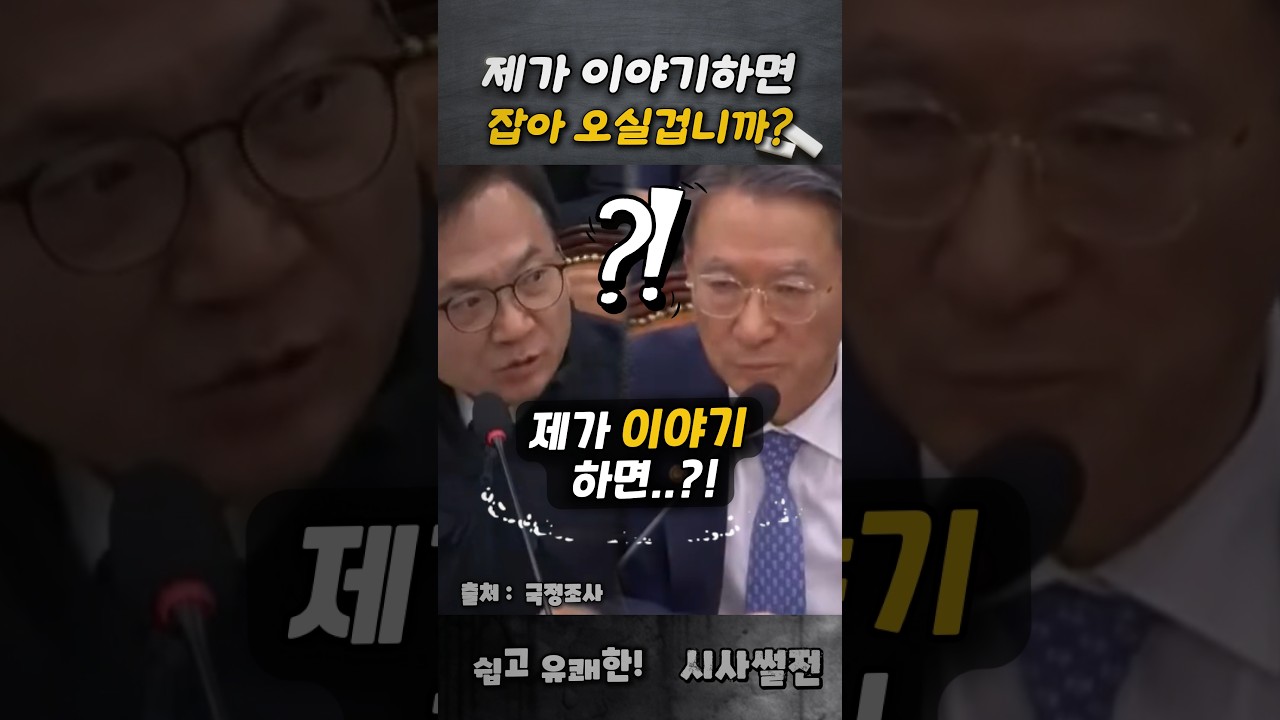 제가 이야기하면 잡아 오실겁니까? #국정조사 #박선원의원 #서영교