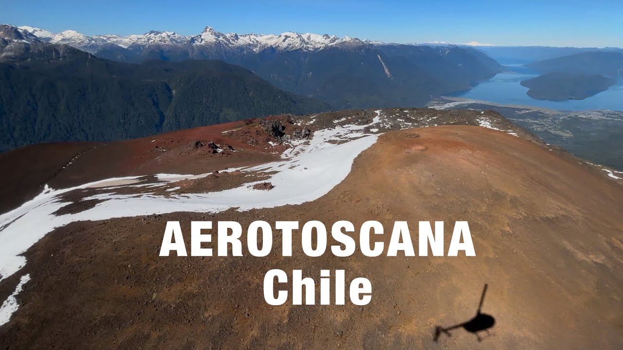 Landing on Mt Hornopiren, Chile