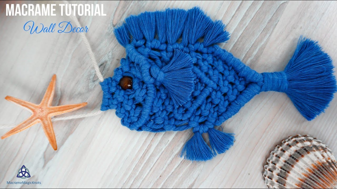 DIY Wall Decor | Macrame Fish Wall Hanging Tutorial
