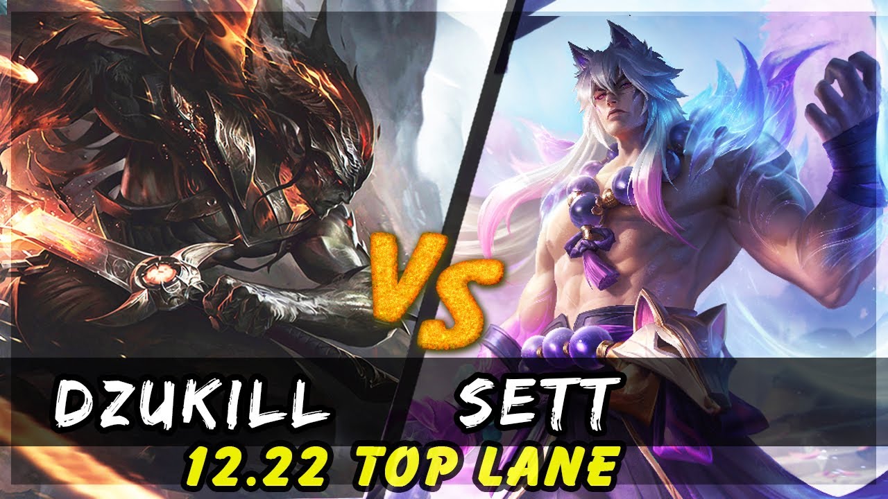 Dzukill - Yasuo vs Sett TOP Patch 12.22 - Yasuo Gameplay