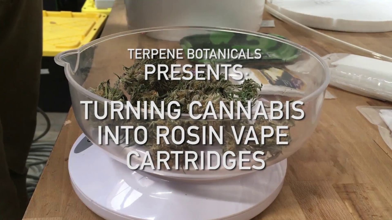 Transforming Cannabis Flower into Solventless Rosin Vape Cartridges