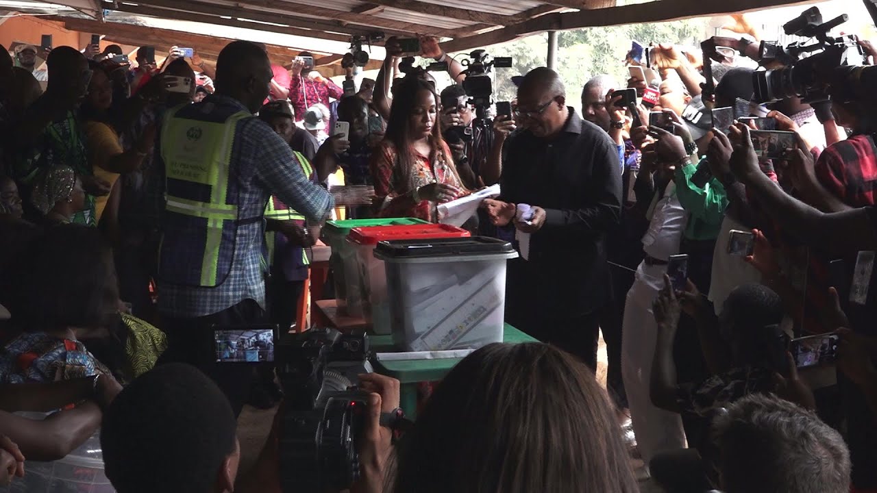 Nigerian presidential candidate Peter Obi casts his vote | AFP