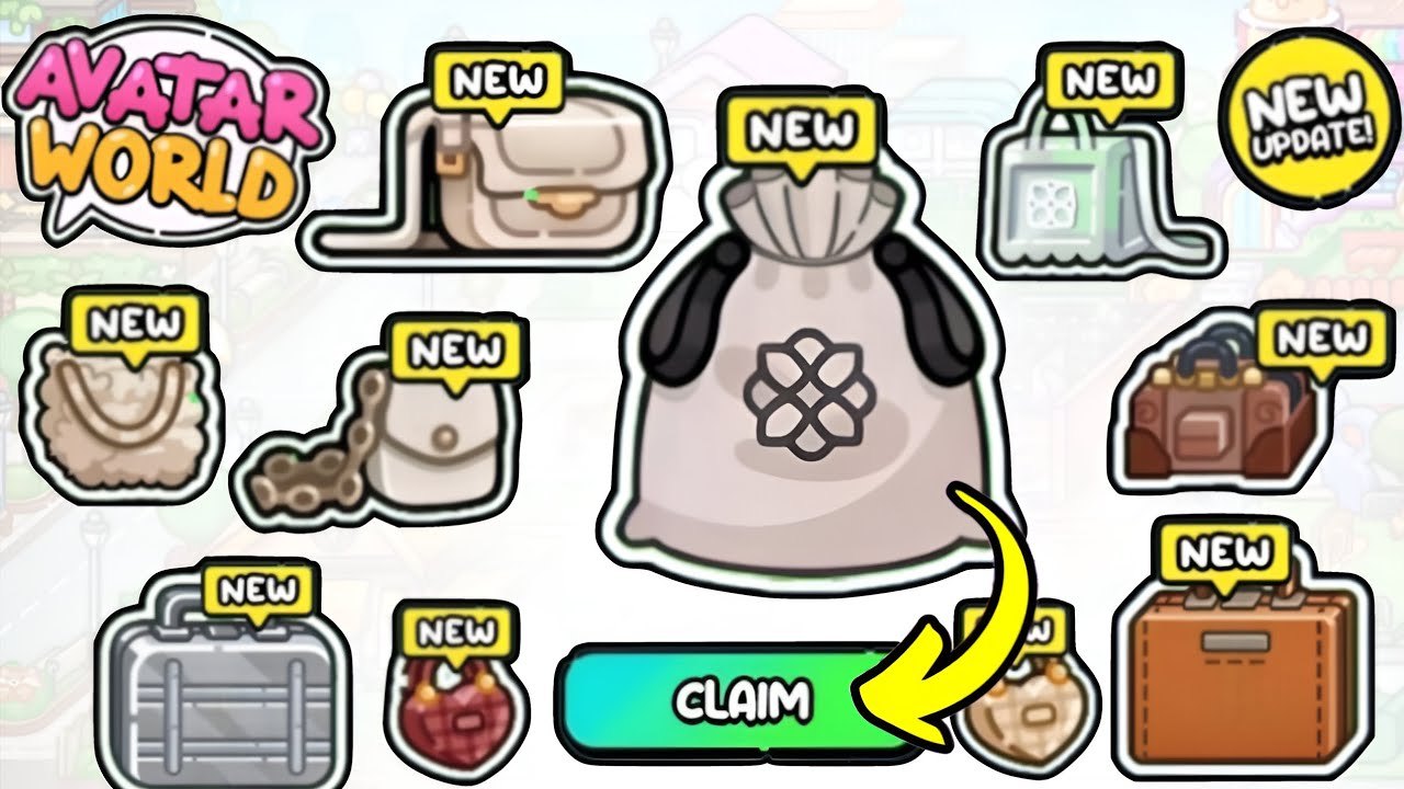 NEW! UNLOCK 10 FREE AESTHETIC BAGS!? // AVATAR WORLD SECRETS // GAMEAVATARS // PAZU 