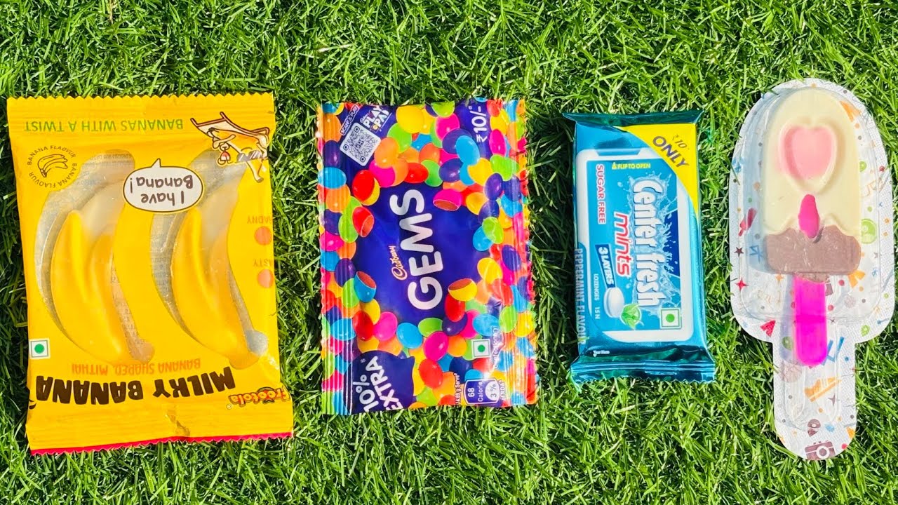ASMR Most Popular Candys / some lots of colorful rainbow lollipop candy / unpacking chocolate eat 
