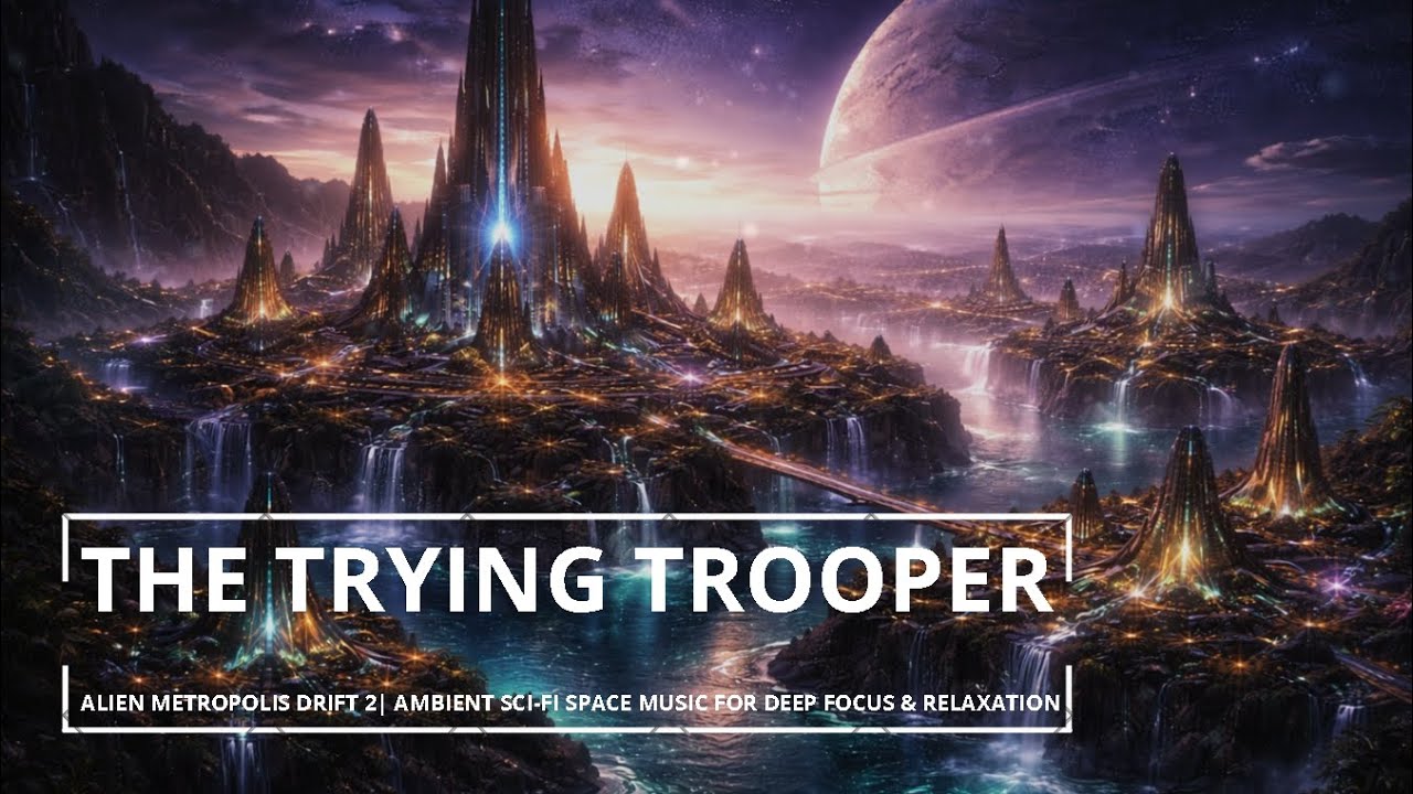 Alien Metropolis Drift 2 | Ambient Sci-Fi Space Music Deep Focus & Relaxation | The Trying Trooper