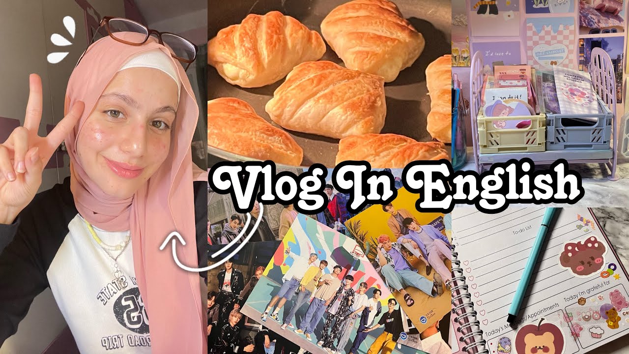 تحدي اتكلمت انجليزي اليوم كله(eng)🇺🇸تنظيم الغرفة - مذاكرة - طبخ - كيبوب