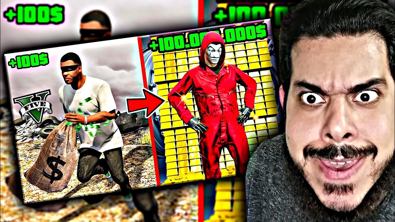 چالش تبدیل شدن دزد نوب به حرفه‌ای توی جی تی ای 🤯❌ Poor To Rich in GTA 5