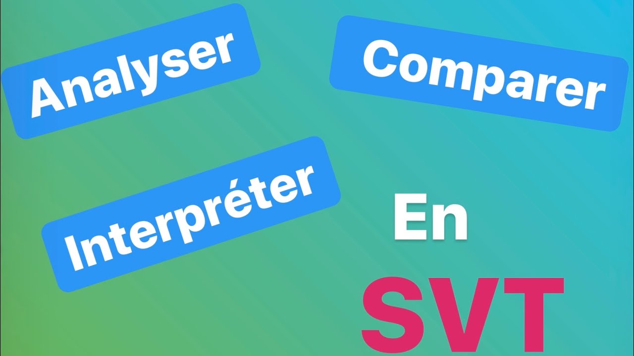 Comment faire : analyse, interprétation, comparaison à partir des documents de SVT